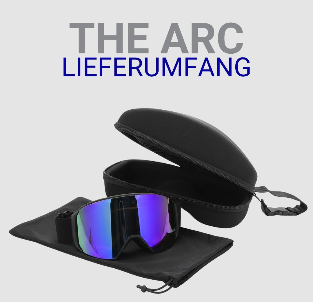 Livadora ARC Skibrille mit Magnetwechsel Lieferumfang