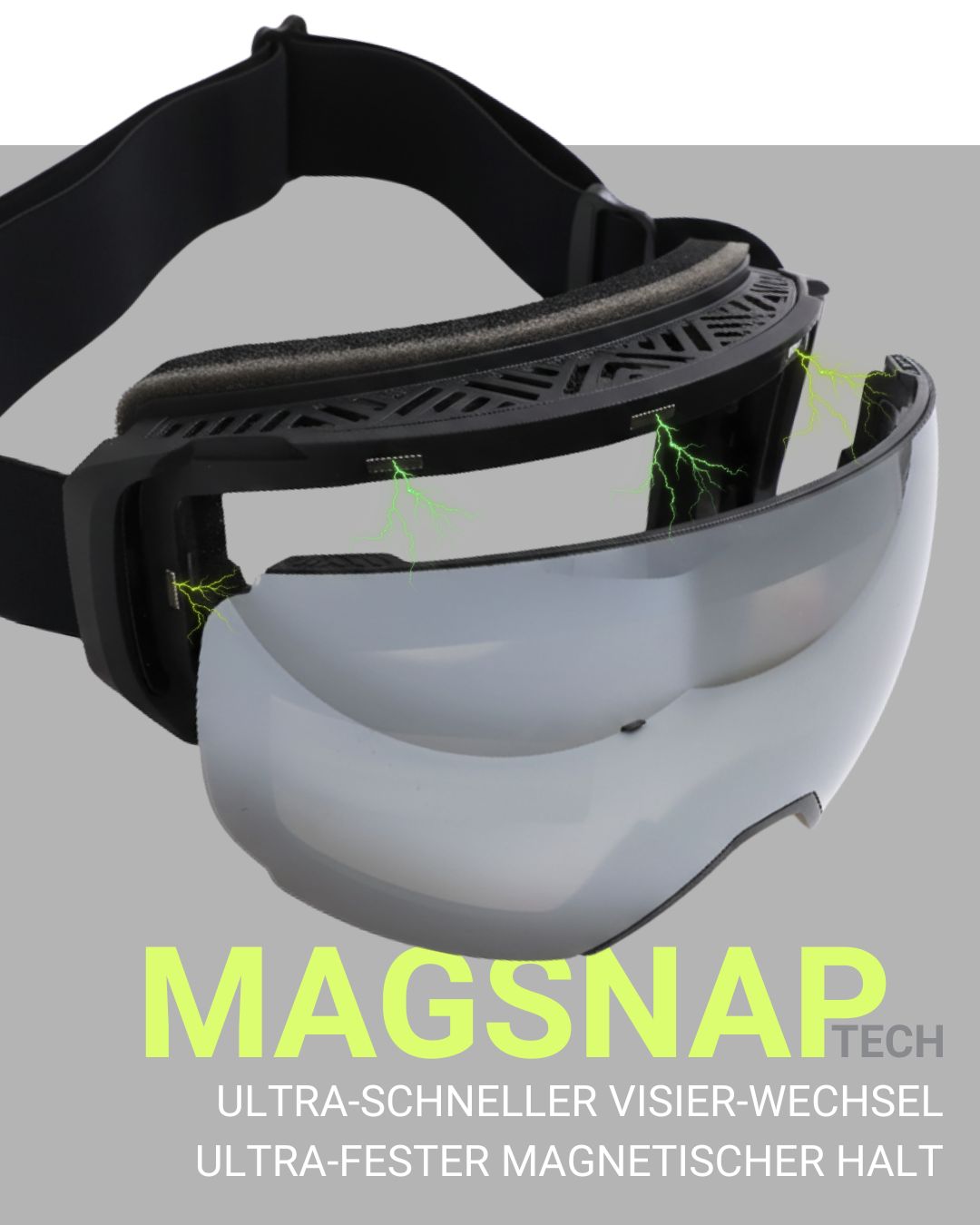 Livadora ARC Skibrille mit Magnetwechsel MagSnap Technologie  