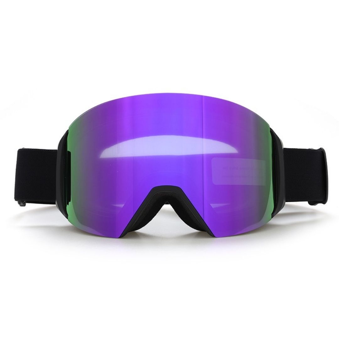 Livadora ARC Skibrille mit Magnetwechsel und Aurora Visier in Aktion Frontansicht 2